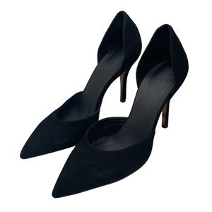 Vince Pumps Women's Size 7 US Black Suede Celeste D'Orsay Pointed Toe‎ Heels